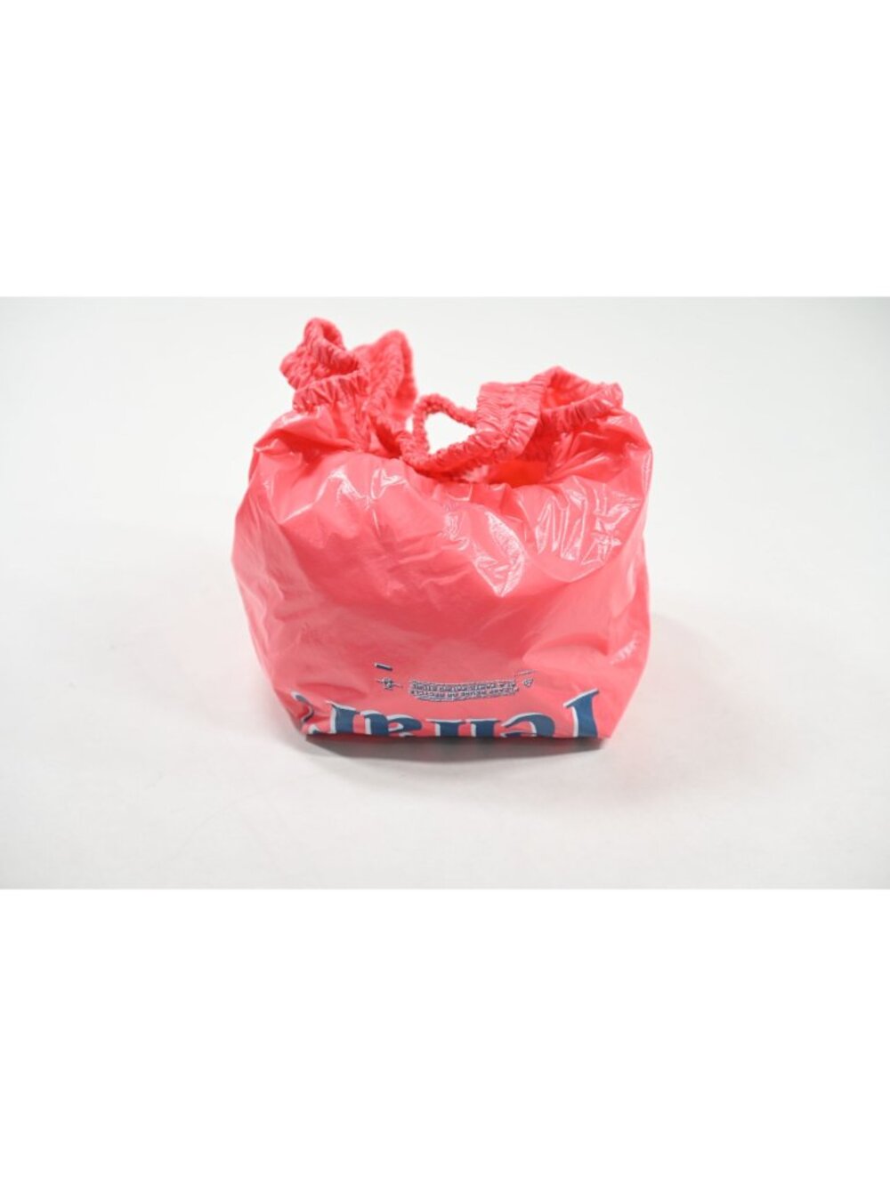 Telfar Small Telfar Smiley Face Plastic Bag in Pink Haze - Picture 3 of 8